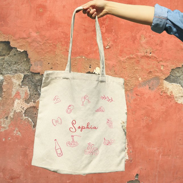 Chic 'That's Amore' Italian-Themed Customisable  Tote Bag (Creator Uploaded)