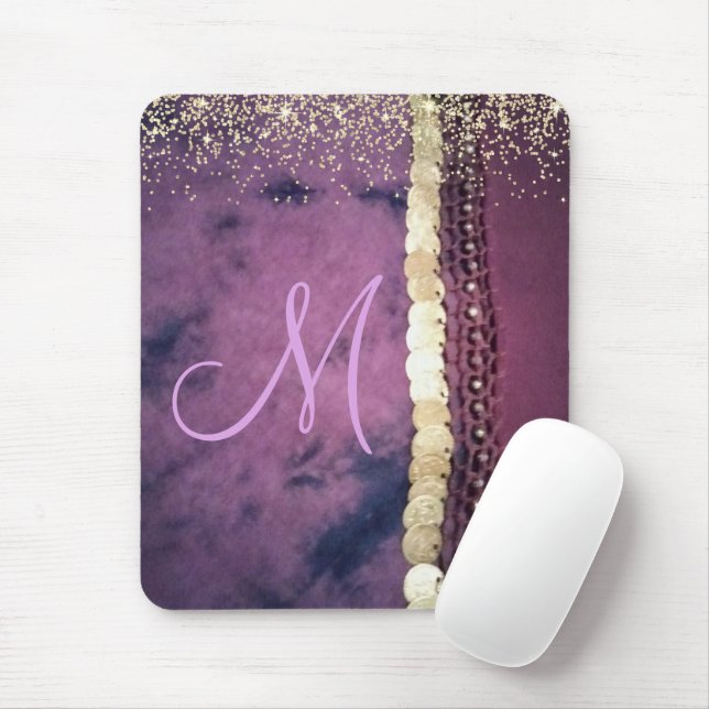 Chic Tie Dye Monogram Gypsy Scarf         Mouse Pad (With Mouse)