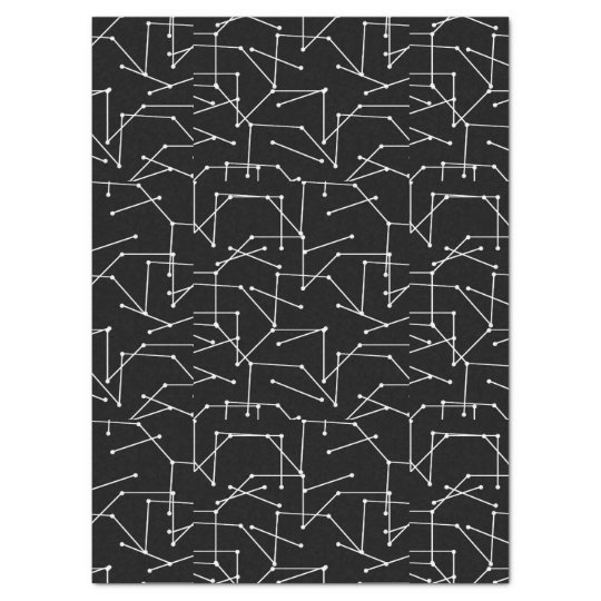 CHIC TISSUE PAPER_MODERN WHITE GEOMETRIC TISSUE PAPER