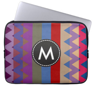 Chic Trendy Chevron Stripes Pattern #6 Laptop Sleeve