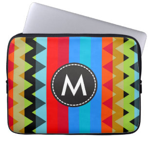 Chic Trendy Chevron Stripes Pattern #9 Laptop Sleeve