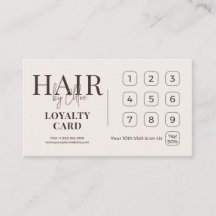 Chic Trendy Espresso Matcha QR Loyalty Card
