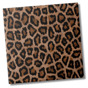 Chic Trendy Leopard Pattern Ceramic Tile