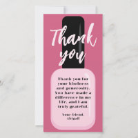 Chic Trendy Modern Pink Nail Polish