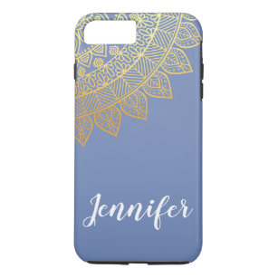 Chic Tribal Pattern 2 / Blue Case-Mate iPhone Case