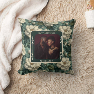 Chic True Love Wedding Anniversary  Throw Pillow