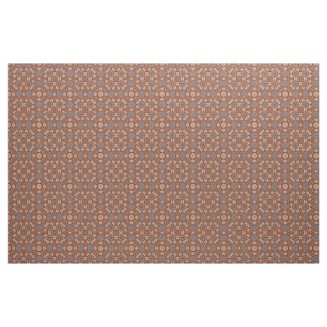 Chic Turkish Arabesque Mosaic Kaleidoscope Pattern Fabric (Fat Quarter)
