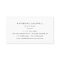 Chic Typography Business Card