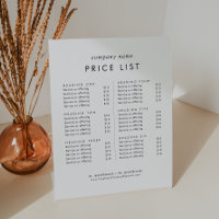 Chic Typography Business Services Price List