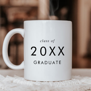 Chic Typography Class of 2024 Graduate Graduation Coffee Mug