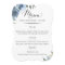 Chic Typography Dusty Blue Botanical Wedding
