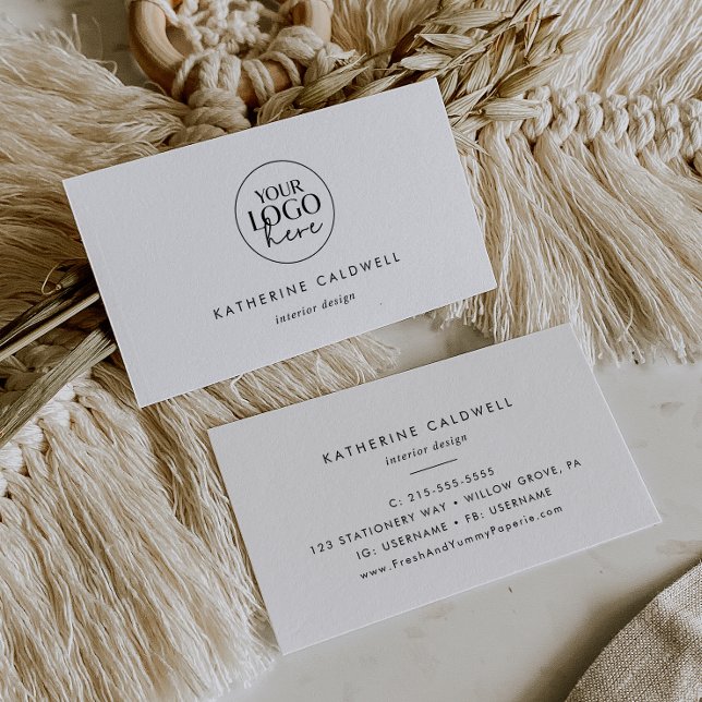 Chic Typography Logo Business Card (Creator Uploaded)