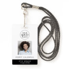 Chic Typography Logo Photo Employee or Teacher ID