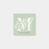 Chic typography monogram name