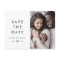 Chic Typography Photo Save the Date
