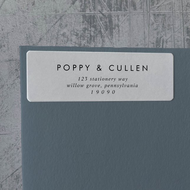 Chic Typography Return Address Label (Creator Uploaded)