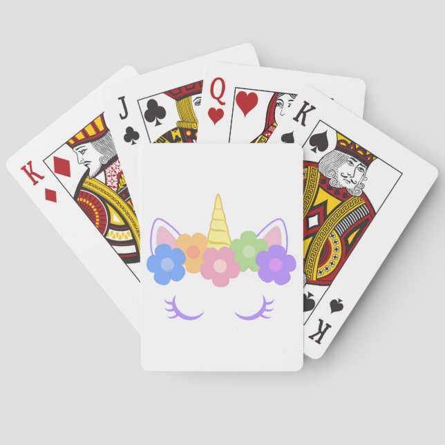 Chic Unicorn Playing Cards (Back)