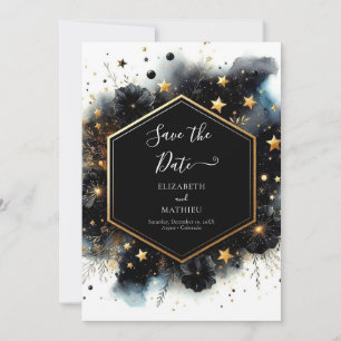 Chic Unique Celestial Wedding Save The Date