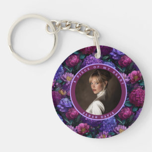 Chic Unique Gifts For Women Hydrangeans Floral Key Ring