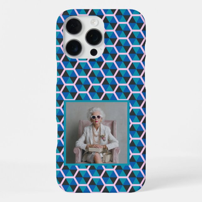 Chic Unique Gifts Hexagon Pattern  iPhone Case (Back)
