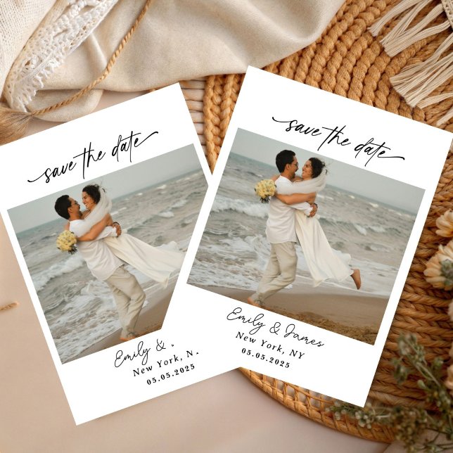 Chic unique Modern Elegant minimalist  Save The Date (Creator Uploaded)