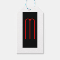 Chic Unique Monogram Black White Plain Simple