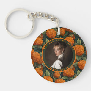 Chic Valentine Gifts For Boyfriend Floral Hydrange Key Ring