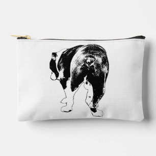 Chic Vector Bulldog, Winter Polish Accessory Pouch