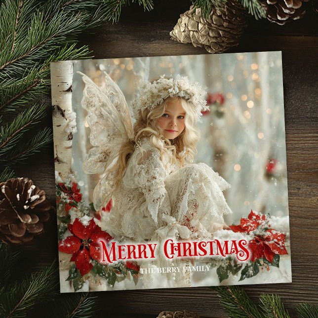 Chic Victorian angel red white gold festive cards (Chic Victorian angel red white gold festive greeting card

)