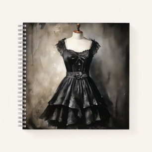 Chic Victorian: Stylish Little Black Dress LBD Notebook