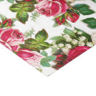 Chic vintage red pink roses flowers pattern
