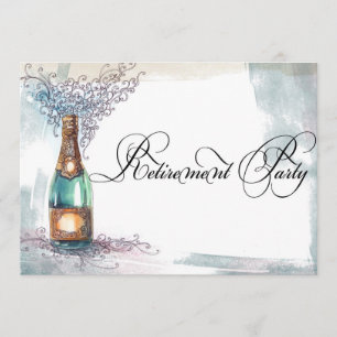 Chic Vintage Retirement Party Invitation