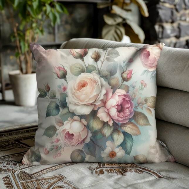Chic Vintage Rose Cushion (Creator Uploaded)