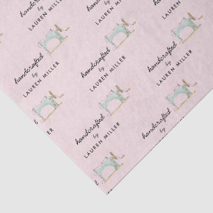 Chic Vintage Sewing Machine Hand Crafted Tissue Paper