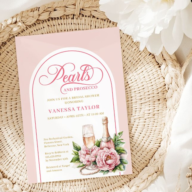 Chic Watercolor Blush Gold Bridal Shower Invite (Chic Watercolor Blush Gold Bridal Shower Invite)