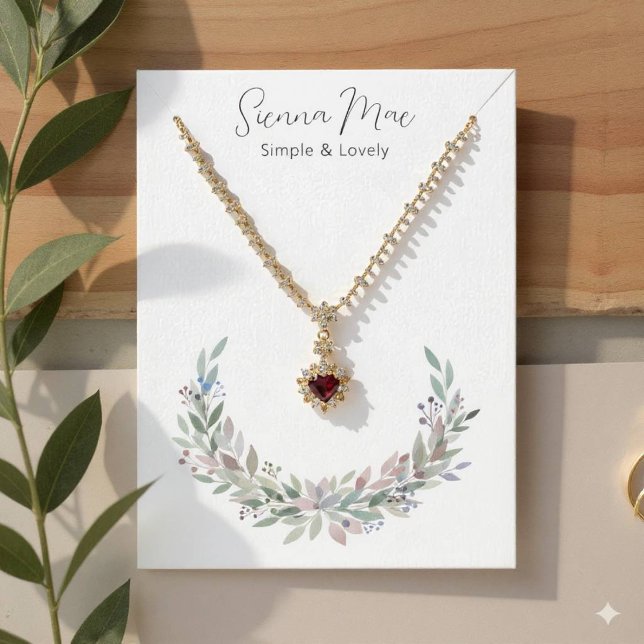 Chic Watercolor Foliage Moon Print (Moon Foliage Design)