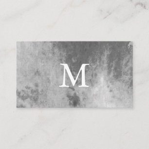 Chic Watercolor with Monogram Business Card