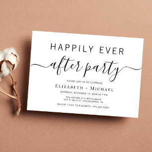 Chic Wedding After Party Invitation