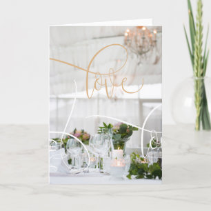 Chic Wedding/Anniversary Greeting Card