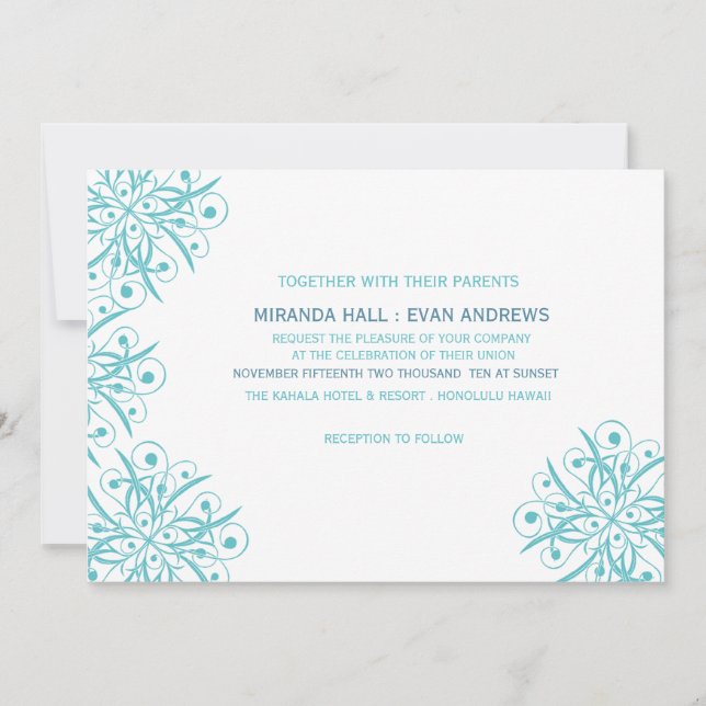 Chic -Wedding invitation card (Front)