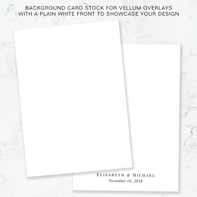 Chic White Background For Vellum Overlay Invitation (Creator Uploaded)