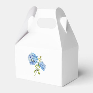 Chic White & Blue Hydrangea Event Wedding Favour Box