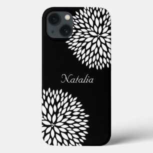 Chic White Flowers iPhone 13 Case