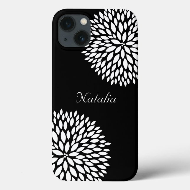 Chic White Flowers Case-Mate iPhone Case (Back)