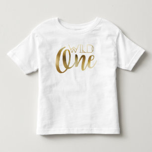 Chic Wild One   First Birthday Toddler T-Shirt