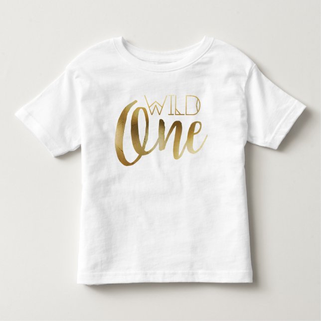 Chic Wild One | First Birthday Toddler T-Shirt (Front)