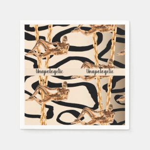 Chic Wild Unapologetic Luxurious Bday Gift Girly Napkin