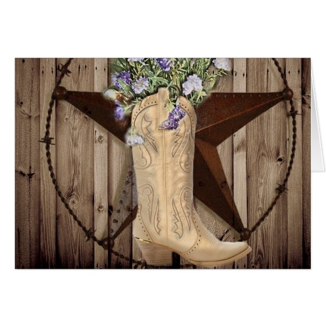 Chic Wildflower Texas Star Western country cowgirl (Front Horizontal)