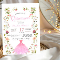 Chic Wildflowers Dress Your Photo Quinceañera