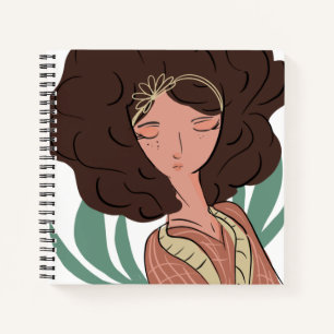 Chic Woman Plant Lover Blogger   Notebook